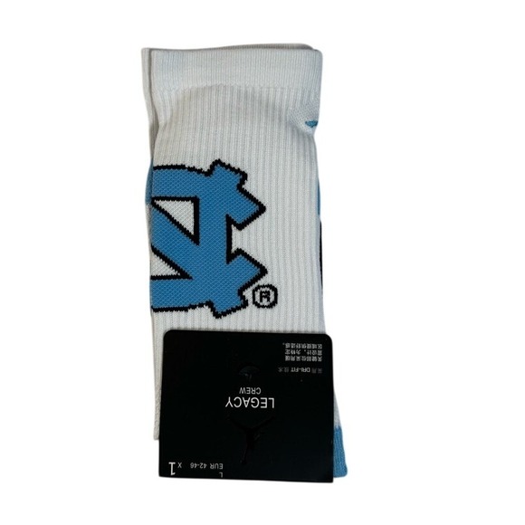 Jordan Other - Air Jordan Legacy Dri-Fit Crew Socks Mens Womens Large 9-11 White Blue Jumpman